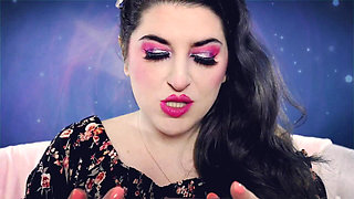 Pink Lipstick on Plexiglass Asmr
