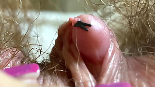 Extreme close-up big clit vagina asshole mouth giantess fetish video hairy body!