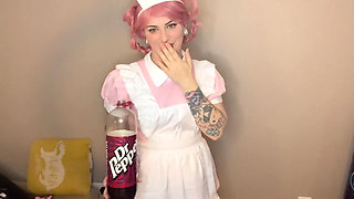 Nurse Joy Try Not to Burp Challenge