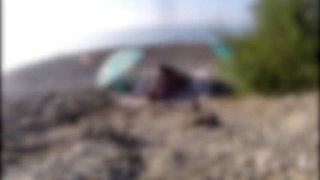 Exhibitionist Wife Blows Big Cock on Nudist Beach - Public Amateur MILF Handjob & Cumshot