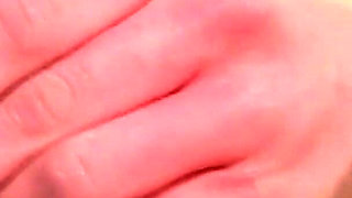 Brunette Babe Masturbates Wildly with Kitchen Faucet to Explosive Orgasm