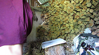 Squirting From Fucking Zucchini. Dirty Talk