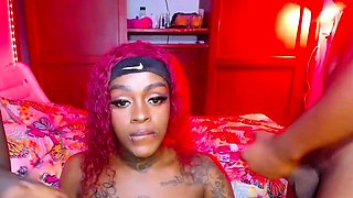 Ebony Babe Sucks BBCs Live Part 1