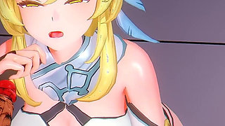 Genshin Impact - Lumine Erotic BBC Sex - 3D Hentai Animations