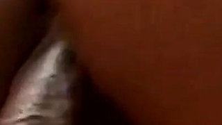 Big Black Cock Has a Craving of a Black Housewife's Doggystyle Fuck in the Kitchen