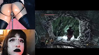 Watch brunette mistress toying her ass in fetish solo