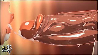 Girl Hentai - Cowgirl Cosplay Fantasy Horny 2d Hentai Girl Takes Control