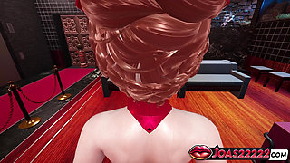 3D Hentai Asuka Anime Girl - Thighjob Fetish in Cameltoe Tight Pussy, Standing Doggystyle Fuck & Anal Creampie