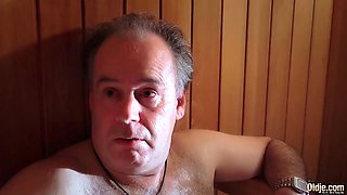 Daddys Pussy Wrecked by Double Penetration, Cowgirl BJ Swallows Cum