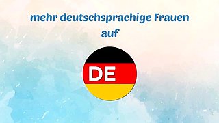 Haarige deutsche Amateurin mit hngenden Brsten