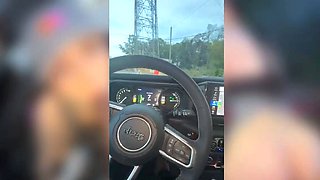 Brunette Slut Takes a BBC Blowjob and Cumshot in Car just
