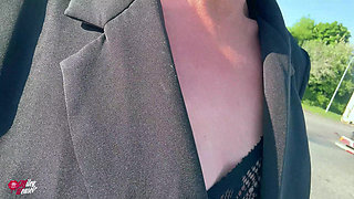 Blonde Nylon Slut Gets Her Ass Fucked While Tied up!!