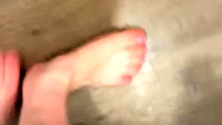 Bambi Snow Sexy Foot With Striptease In The Bathroom