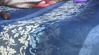 Anal and double penetration with dildo