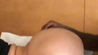 Interracial threesome with Sara Jay a slutty MILF with big tits loves to be satisfied in her pussy by two black cocks