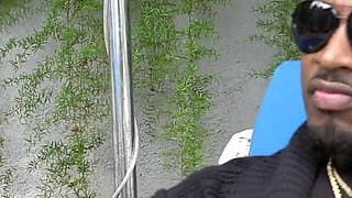 Curvy Black Slut with Saggy Massive Tits Rides BBC Monster and Gulps Drool