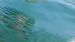 Diving in My Shiny Two-piece Wetsuit