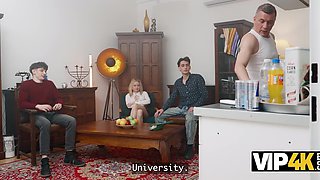 Daddy Proves His Dick Is Bigger Than His Two Sons Cocks