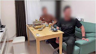 When His Junior Came Over And I Responded With No Bra, He And His Junior Got Into A Naughty Flow!