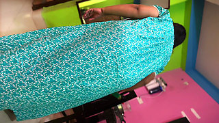 POV: Hot Indian Big Ass Maid Sweep My Room & I See Her Naked Ass