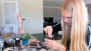 Tattoed Amateur Webcam Girl Hot Dildo Action Masturbation