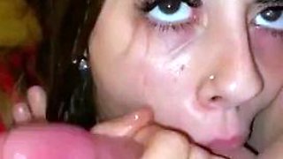 Throat Fucking And Cum In Mouth For Dirty Whore