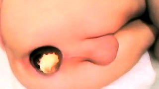 Twink Fucks Himself with a Giant Eggplant
