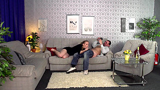 Big ass blonde gets pounded in her pussy from her fucker