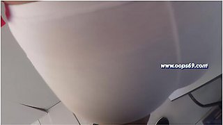 Stranger Flashing Dick In Train And Offer Him Handjob And Grinding Cock On My Ass