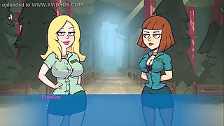 Welcome to Camp Pinewood with hot anime cougars and plenty of action