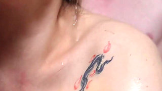 Pregnant MILF Gets Rough Bukkake Gangbanged