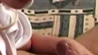 Wives pleasuring cock with blowjob and masturbation - 2