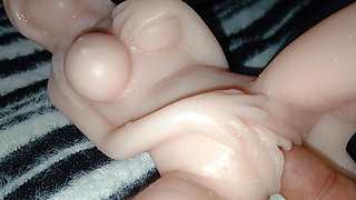 Ultra Lifelike Silicone Doll POV - 4K Solo Toy Session