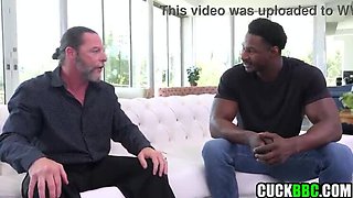 Blonde Wife Fucks Black Cock While Cuck Husband Watches