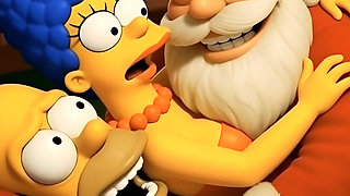 Santa's Secret Visit to Marge: Christmas Butt