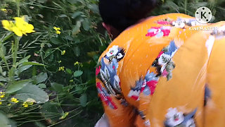 Once Again the Brother-in-law Fucked the New Sister-in-law in the Mustard Field.outdoor Sex