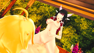 Genshin Impact - Columbina Hardcore Sex Scene with Aether - 3D Hentai Animation