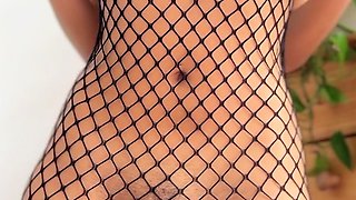 Sexy hottie Anetta Keys enjoys a solo toy masturbation