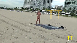 Brandi Bae Gives Stranger Random Handjob on Public Beach