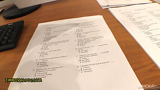 Lana Roy college girl with tan lines hammered ussr style!