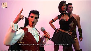 Big boobed 3D visual novel gameplay experience