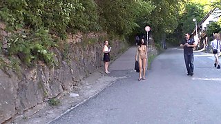 Amateur teen Jenny Dark fucked in public
