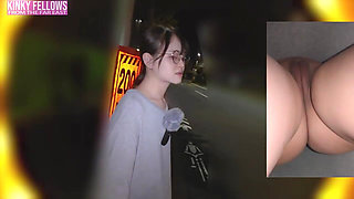 Fragile Heiress Heat as the Natural Rich Beauty Offers Warm Mouth Support Inside a Risky Temporary Booth