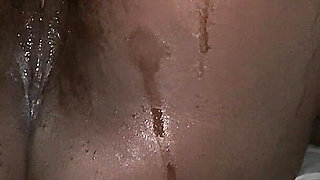 Horny African Foreplay Teen Loves to Get Wet by the Feeling of Soft Cock Rubbing Her Oiled Pussy