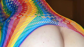 I Had a Lot of Fun with My Girthy Dildo Attached to My Sex Machine
