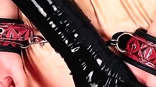 Bondage Lesbian Play Rough Sex Hot Fucking Erotic Teasing and Handcuffs- with Food Play - Submissive