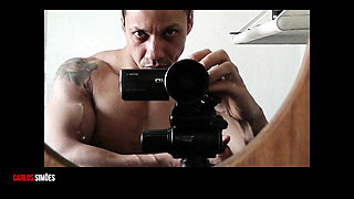 Carlos Simes Bodybuilder - Young Brunette Anal Lingerie Game