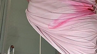 Super Hot Beautiful Big Tits Real Redhead Takes Her Panties off and Touches Tight Shaved Pussy & Flashes Ass Under Her Dress