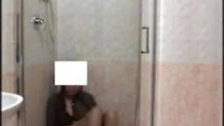 In the Shower with Pantyhose