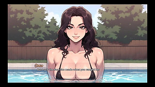 My New Girlfriend Taboo Hentai Game Ep.53 My Step MILF Went From Bikini to Topless with Her Lesbian Friend!